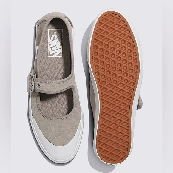 NEW VANS Mary Jane Suede Shoe In Color: Atmosphere Grey M-6.5 W-8 - Picture 7 of 11